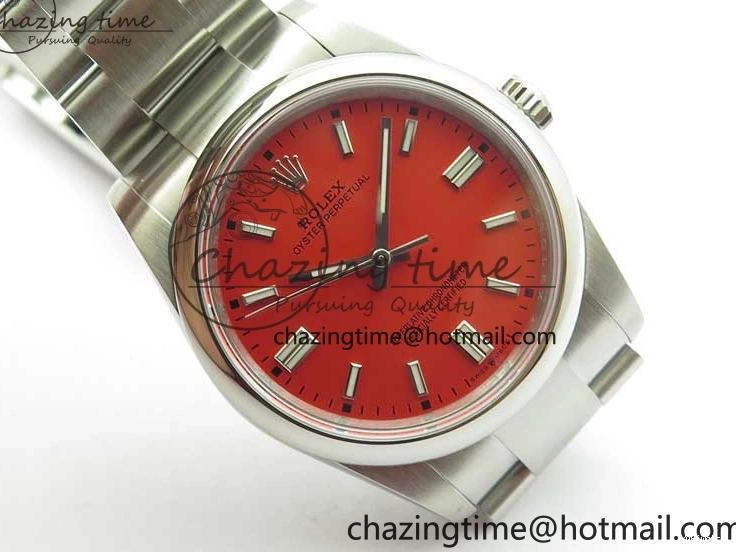 Perpetual 126000 36mm Dial BP SS Bracelet Red on Edition Oyster Best 0217